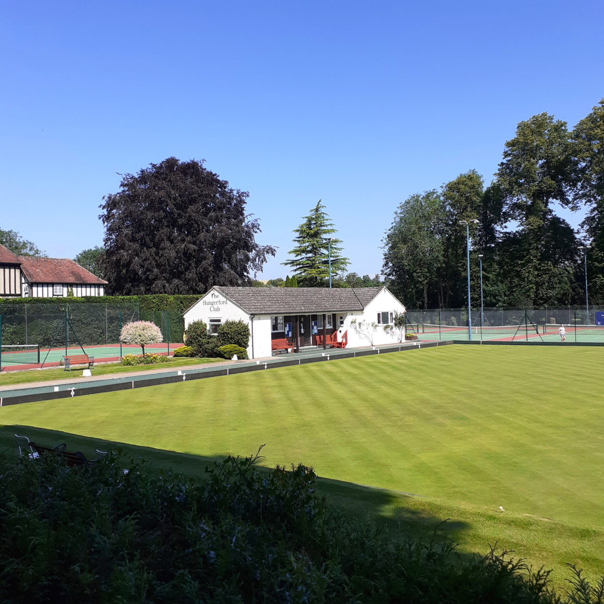 Hungerford Club bowling green, pavilion and tennis courts