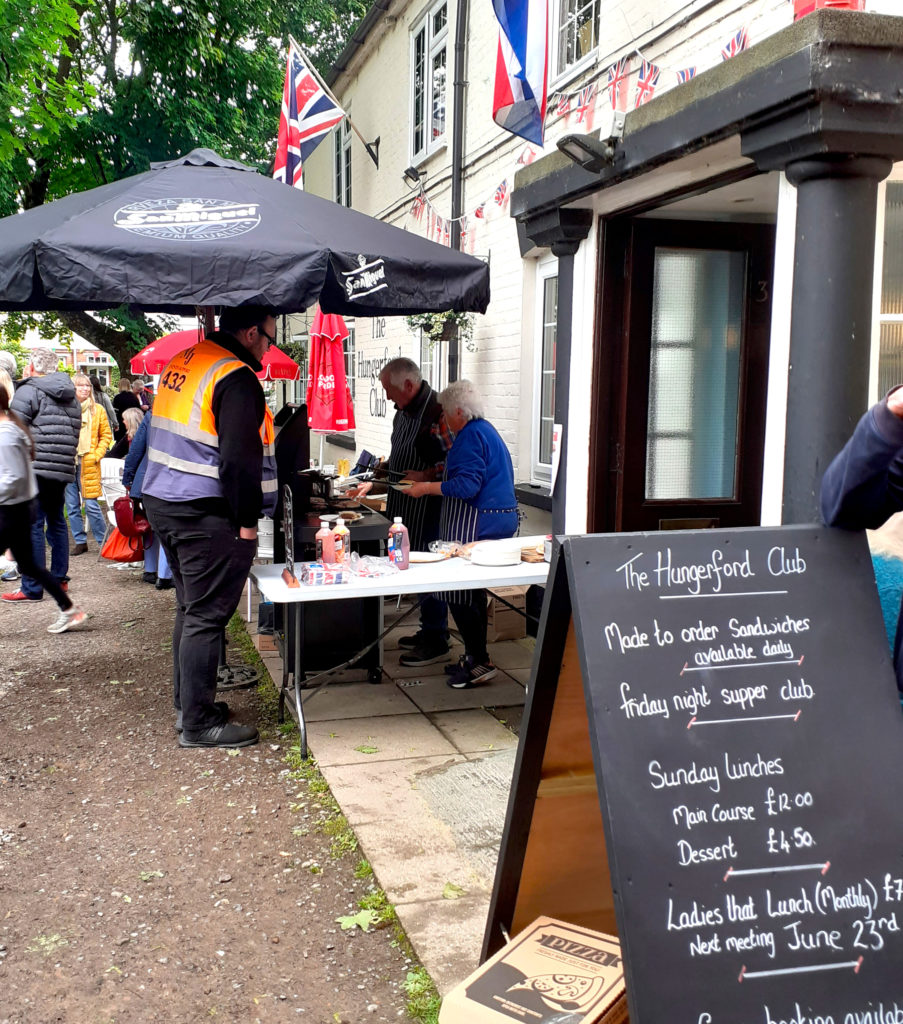 Hungerford Club - Barbeque serving food all day. Jubilee Picnic - 5th June 2022