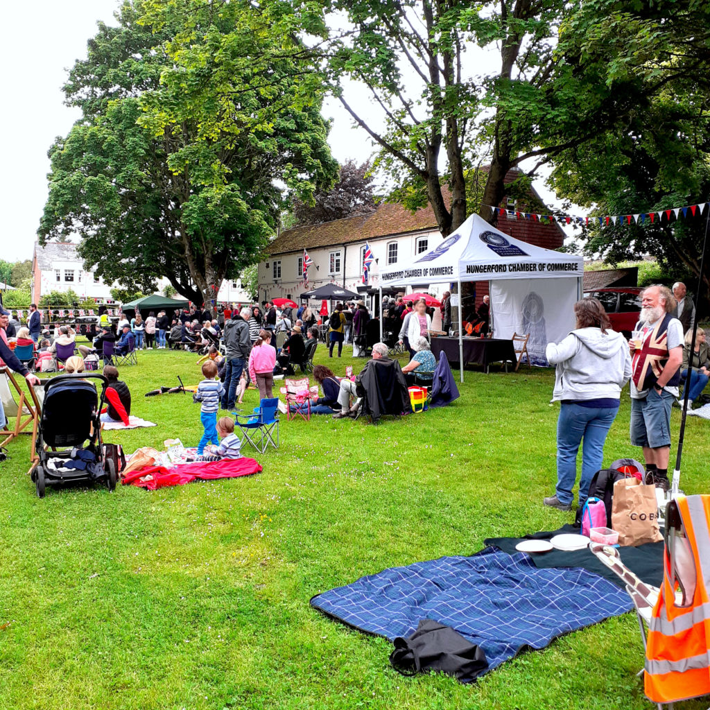 The Croft was crowded during the Queen's Jubilee picnic. Sunday 5th June 2022.