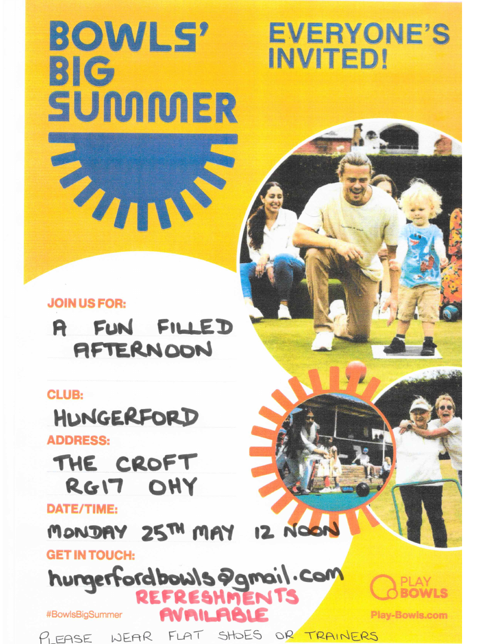 Hungerford Bowls Club - Open Day - 25May2026